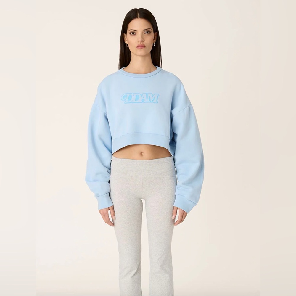 DDAM Light Blue Cropped Sweatshirt